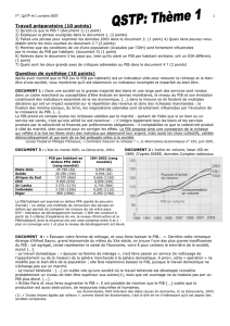 1 1ère, QSTP th 1, octobre 2007. Travail préparatoire (10 points) 1