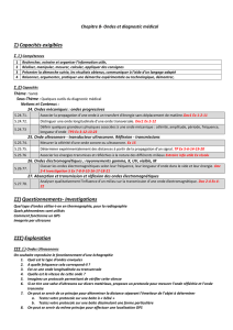 Chapitre 8- Ondes et diagnostic médical