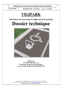 Dossier Technique Vigipark