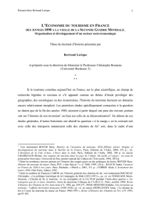 l`economie du tourisme en france