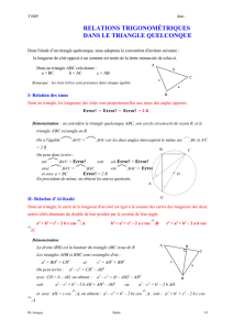 Triangle quelconque