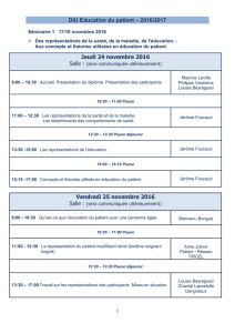 DIU Education du patient – 2011/2012