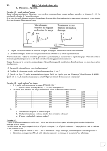 TS. DS 8 Calculatrice interdite. I. Physique. / 7 points. Exercice n°1