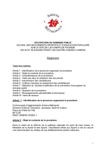 projet d`attribution d`une convention d`occupation domaniale