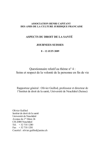 La personne en fin de vie - Association Henri Capitant