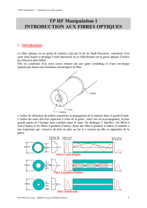 II. Observation des extrémités d`une fibre optique