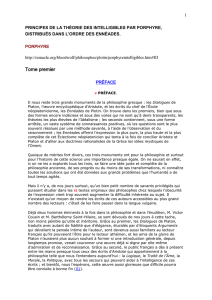 principes de la théorie des intelligibles par porphyre, distribués dans