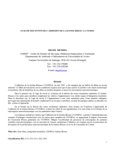 analyse des effets de l`adhesion de la guinee
