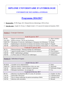Programme - Infectiologie