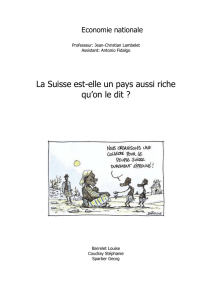 Causes de la richesse de la Suisse - HEC Lausanne