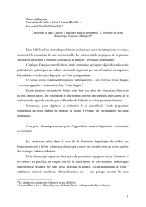 Construire le sens à travers l`outil des indices personnels