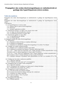 I.1. Les hyperfréquences ou micro-ondes.