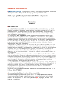 Polyarhrite rhumatoïde (PR) - Moteurline