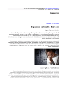 Dépression : Atteintes et pathologies : http://infocom.ca/rea