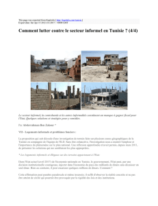 Comment lutter contre le secteur informel en Tunisie ? (4/4)