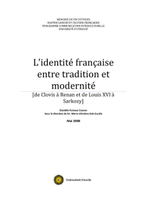 L`identité française entre tradition et modernité