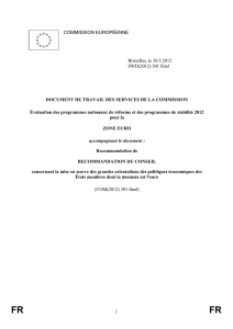 TABLE DES MATIÈRES 1. Résumé 2. Situation et perspectives