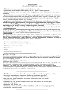 Médecine animal toiletter l`animal régulièrement vérifier !