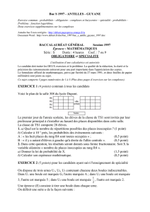 bac S 1997 - Descartes et les Mathématiques