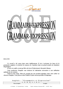 Grammaire et expression : quelques éléments de base