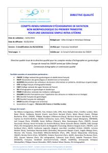 Commission échographie - Commission qualité DIRECTIVE QUALIT