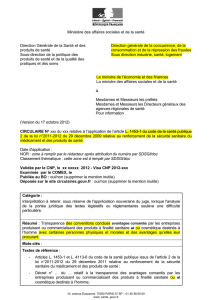 deuxième projet de circulaire d`application