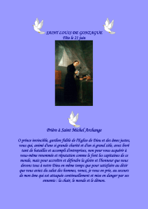 saint louis de gonzague - Saint Michel Prince des Anges