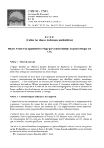 CEREGE - CNRS Aix-Marseille Université Europôle Méditerranéen