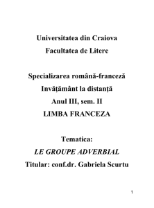 Facultatea de Litere - Universitatea din Craiova