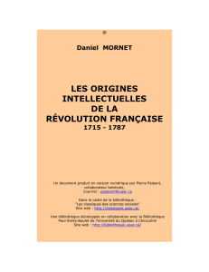 Les origines intellectuelles de la révolution française - E