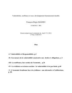 Vulnérabilité, souffrance et sous