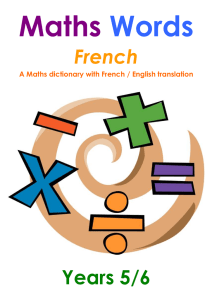 ENGLISH FRENCH DEFINITION FRENCH NOTES above/below