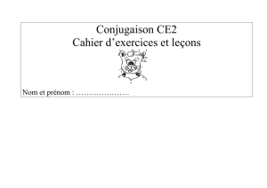C4 : Le présent verbe 3°groupe