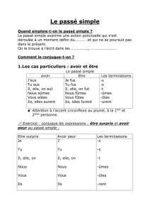 Le passé simple