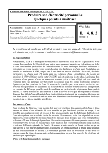 Le propriétaire de moulin qui a décidé de produire, pour son usage