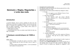 2. Evolution de l`ODM en français