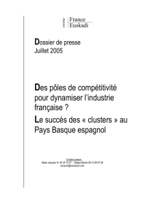 Les pôles de compétitivité