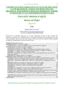 Réfutation de ceux qui s`opposent à la vie religieuse