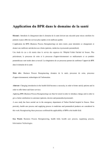 Application du BPR dans le domaine de la santé
