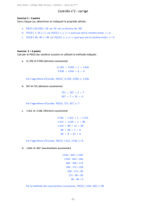 Contrôle n° 1 :