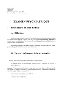 Examen psychiatrique