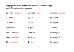 Conjugue au présent les verbes du deuxième groupe