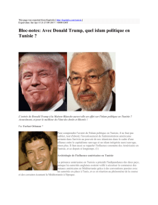 Bloc-notes: Avec Donald Trump, quel islam politique en