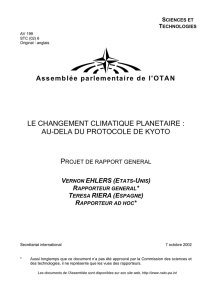 v. la politique americaine sur le changement climatique