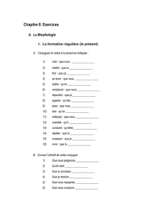 Chapitre 8: Exercices