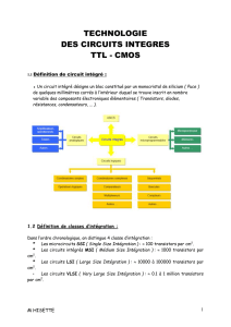 technologie des circuits integres ttl - cmos - Sn-Bretagne