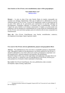 Zone franche en Côte d`Ivoire, entre mondialisation, objet - Hal-SHS