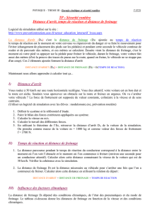 TP n°2 : CARACTERISTIQUES PHYSIQUES D`UNE ESPECE