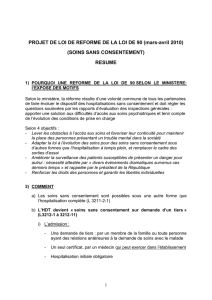 POURQUOI UNE REFORME DE LA LOI DE 90