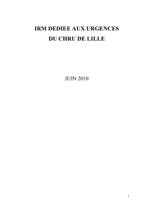 IRM dédiée aux urgences du CHRU de Lille